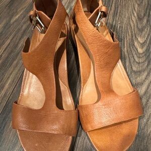 Gentle Souls Tan Leather Women's Sandals
